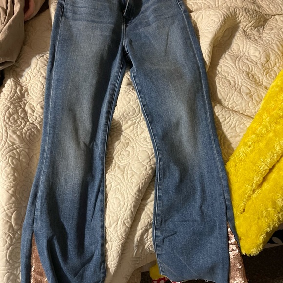 7FAM Luxe Vintage Sequin Hem Flare Jean - Picture 2 of 5